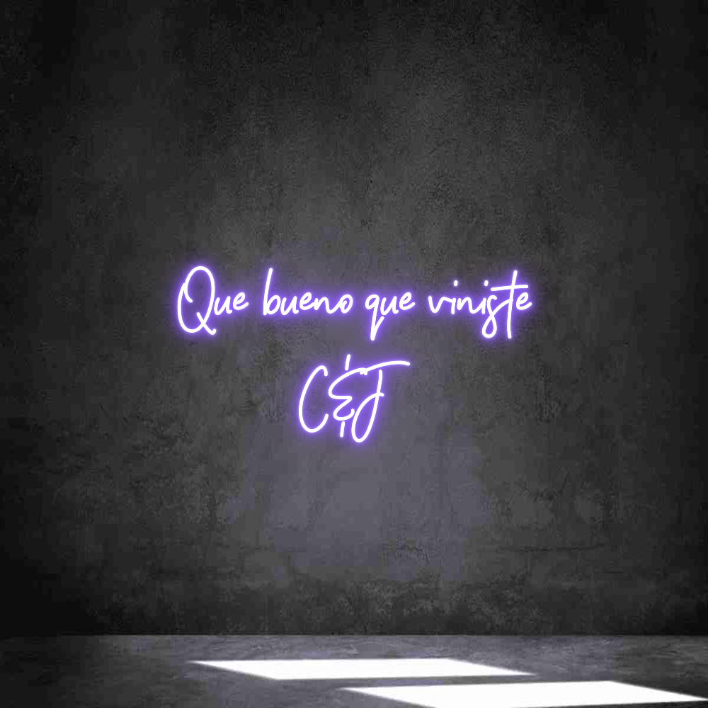 Neon personalizado: Que bueno que...