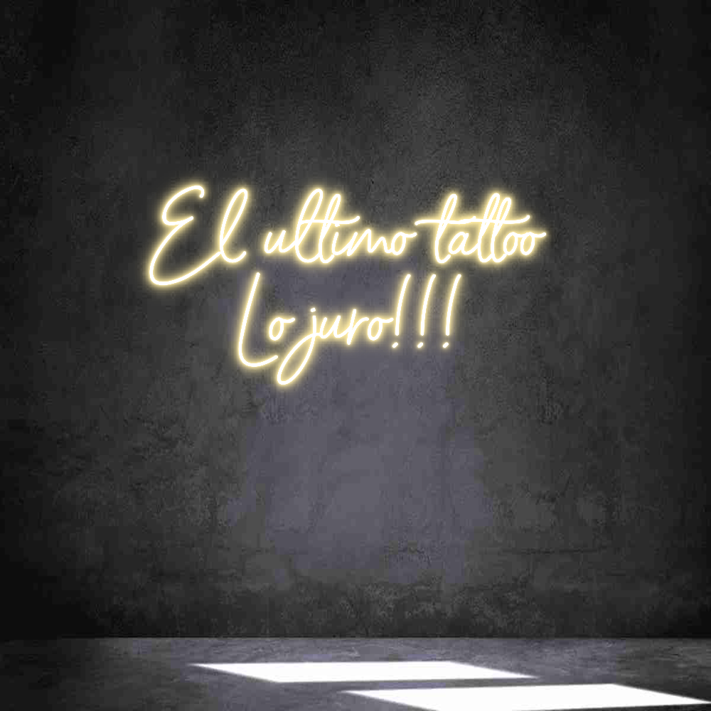 Neon personalizado: El último tat...