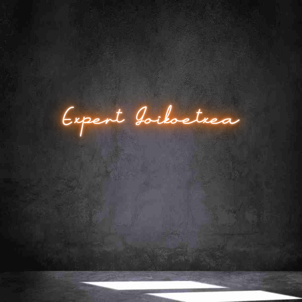 Neon personalizado: Expert Goikoe...