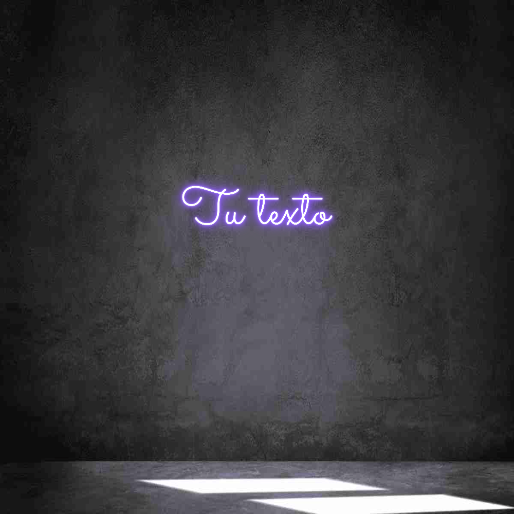Neon personalizado: Tu texto