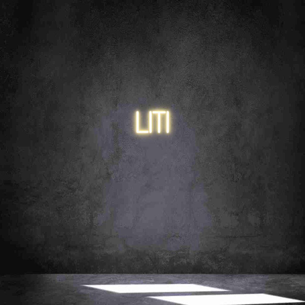 Neon personalizado: liti