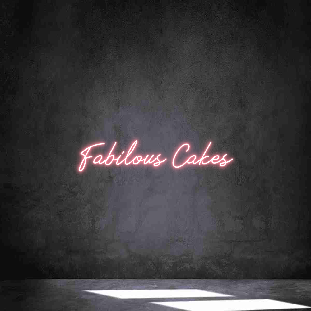 Neon personalizado: Fabilous Cakes
