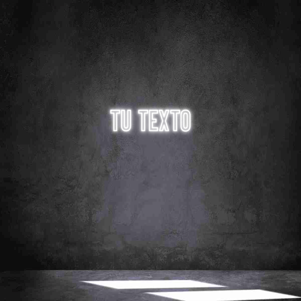 Neon personalizado: Tu texto