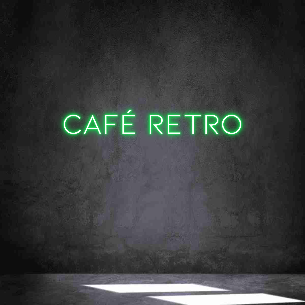 Neon personalizado: café retro