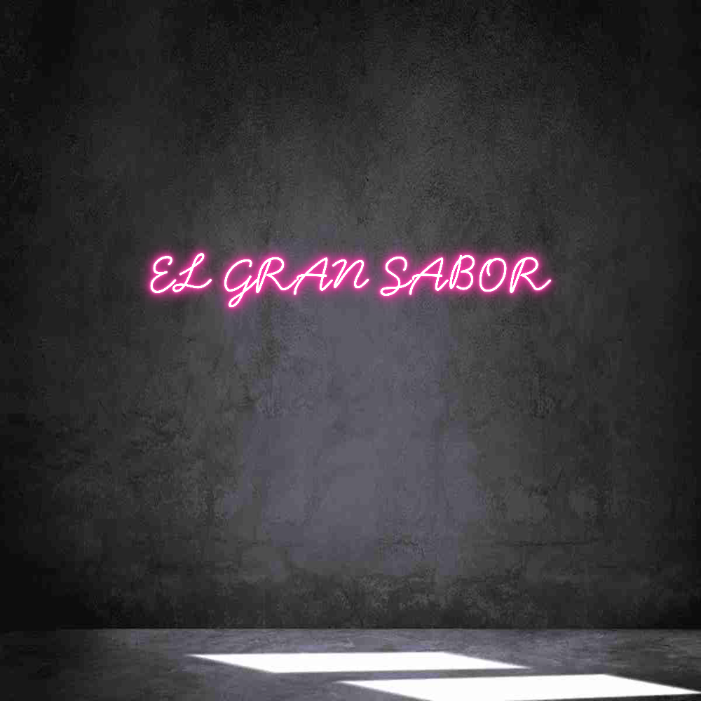 Neon personalizado: EL GRAN SABOR