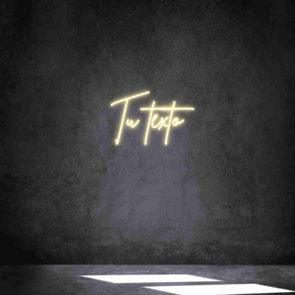 Neon personalizado: Tu texto