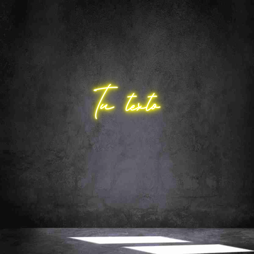 Neon personalizado: Tu texto