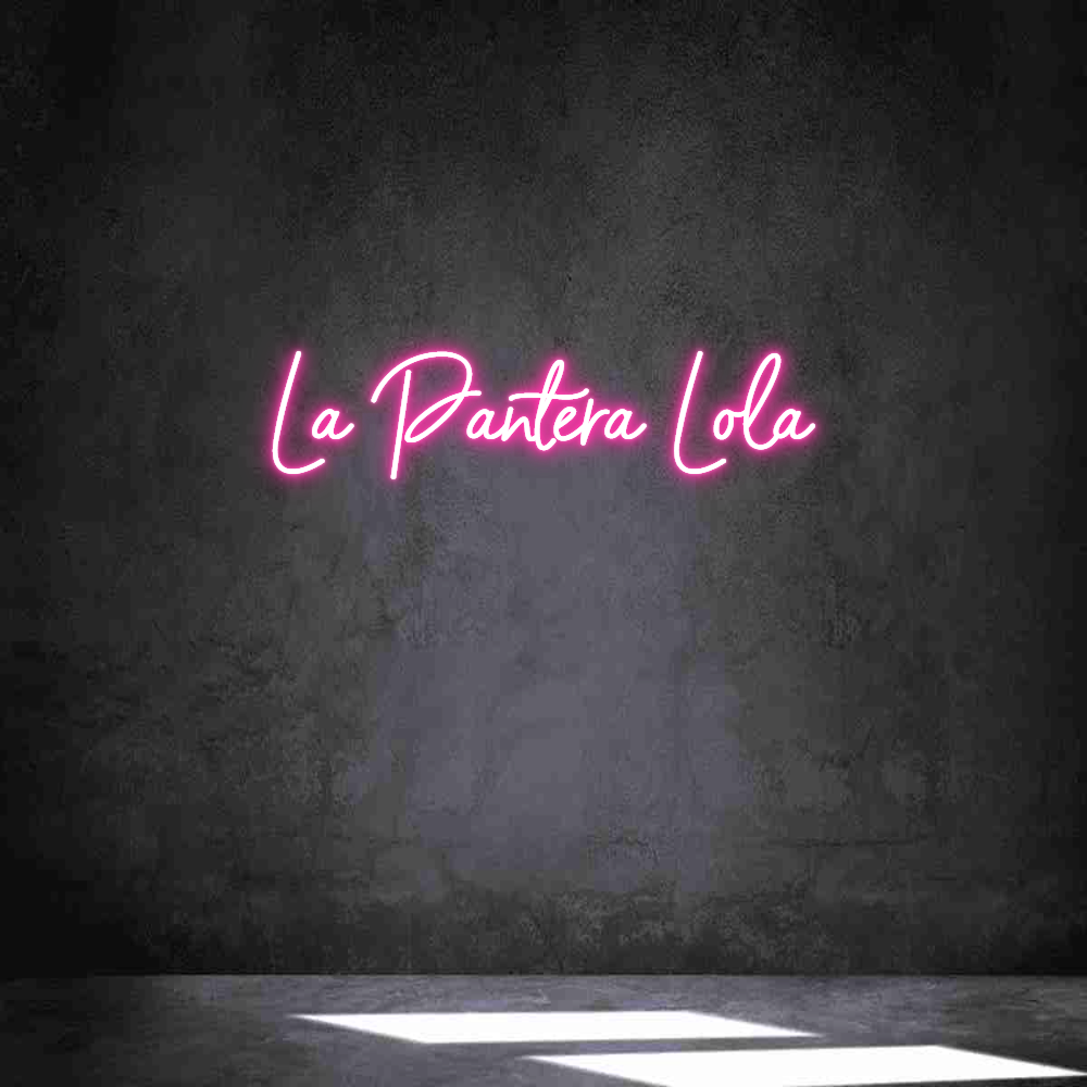 Neon personalizado: La Pantera Lola