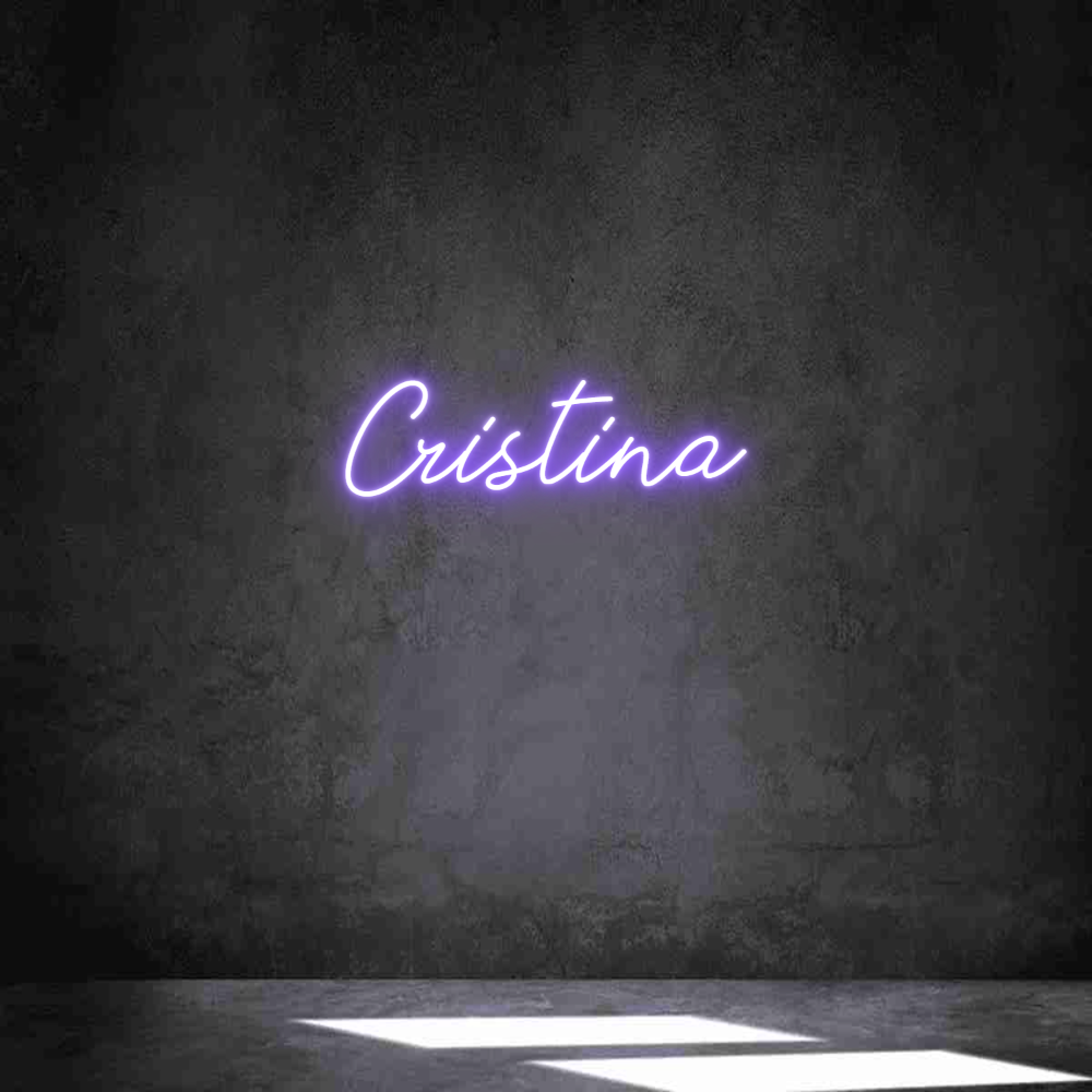 Neon personalizado: Cristina