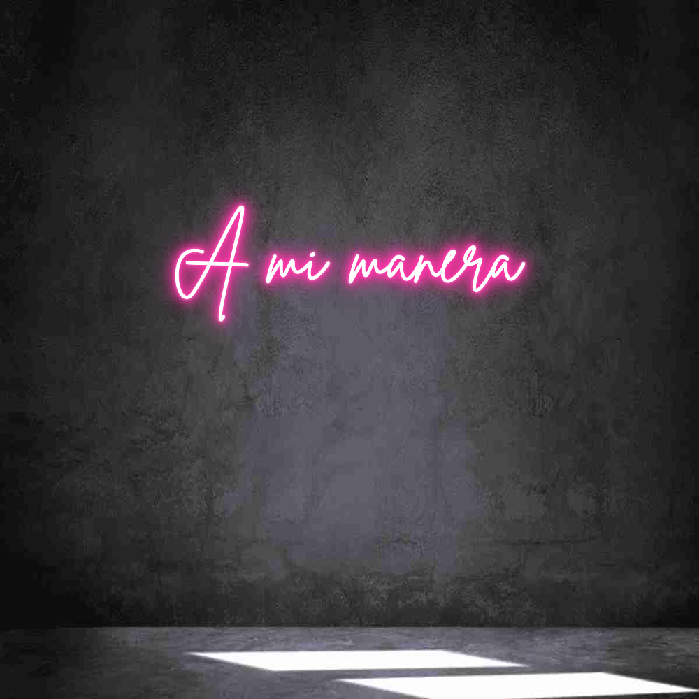 Neon personalizado: A mi manera