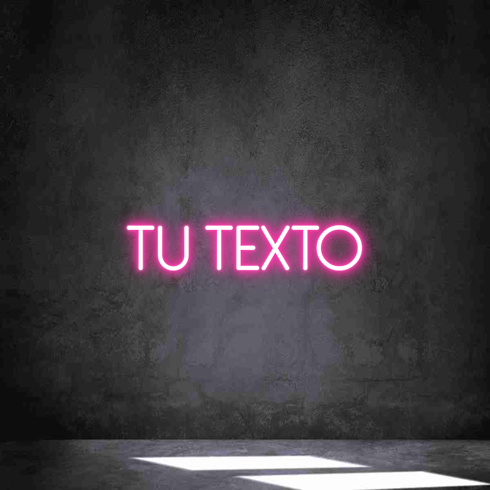 Neon personalizado: Tu texto