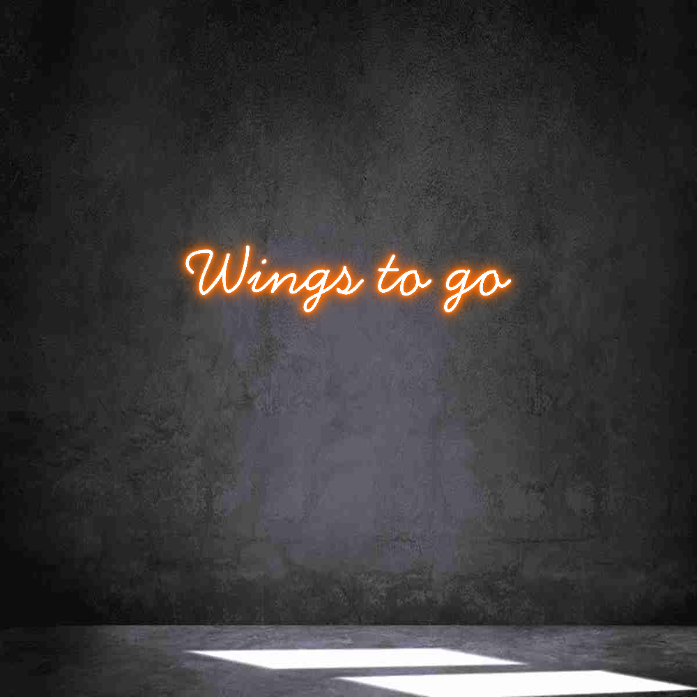 Neon personalizado: Wings to go