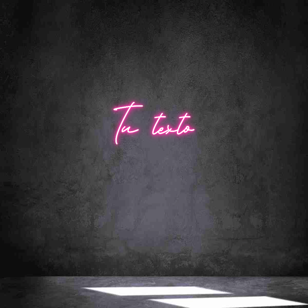 Neon personalizado: Tu texto