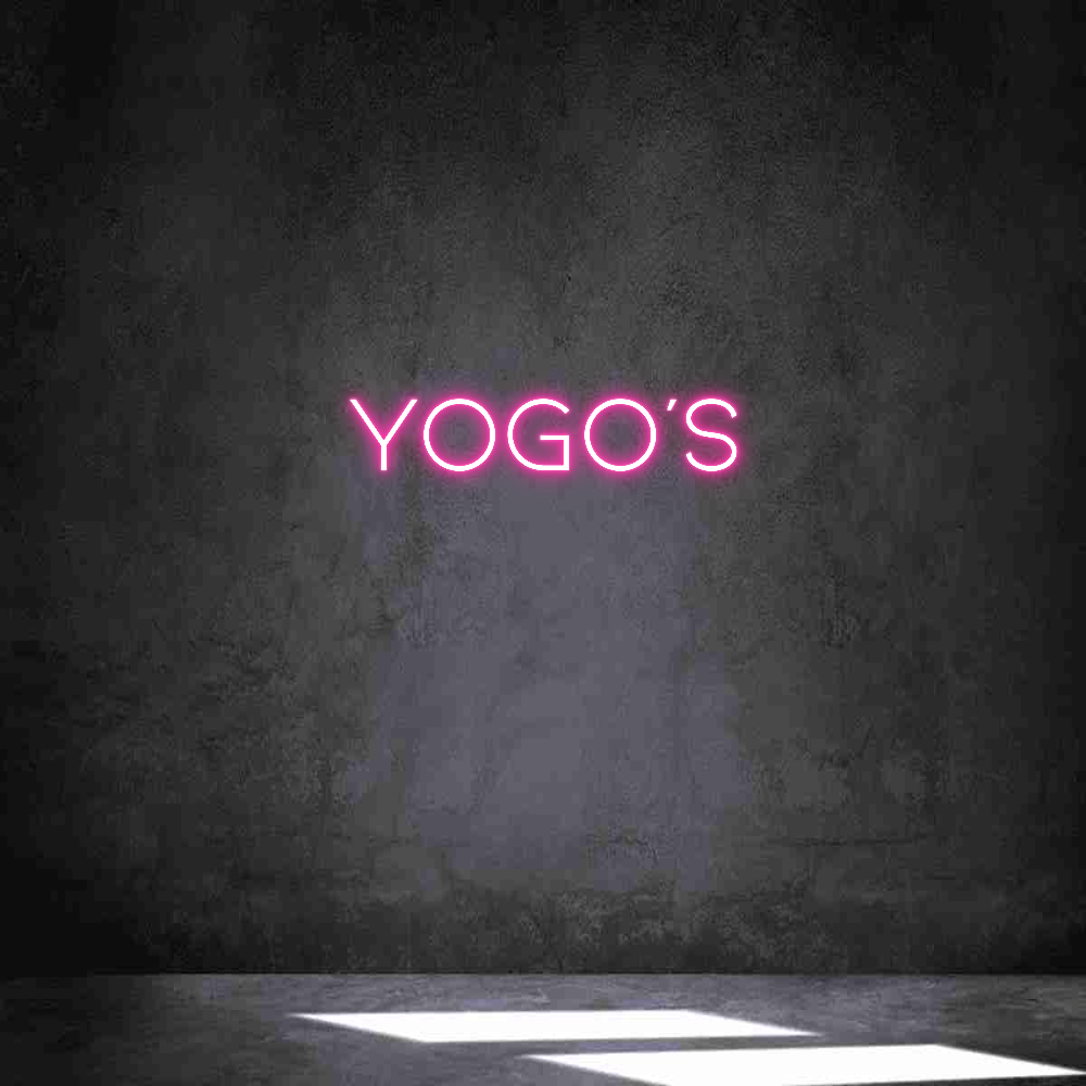 Neon personalizado: Yogo's