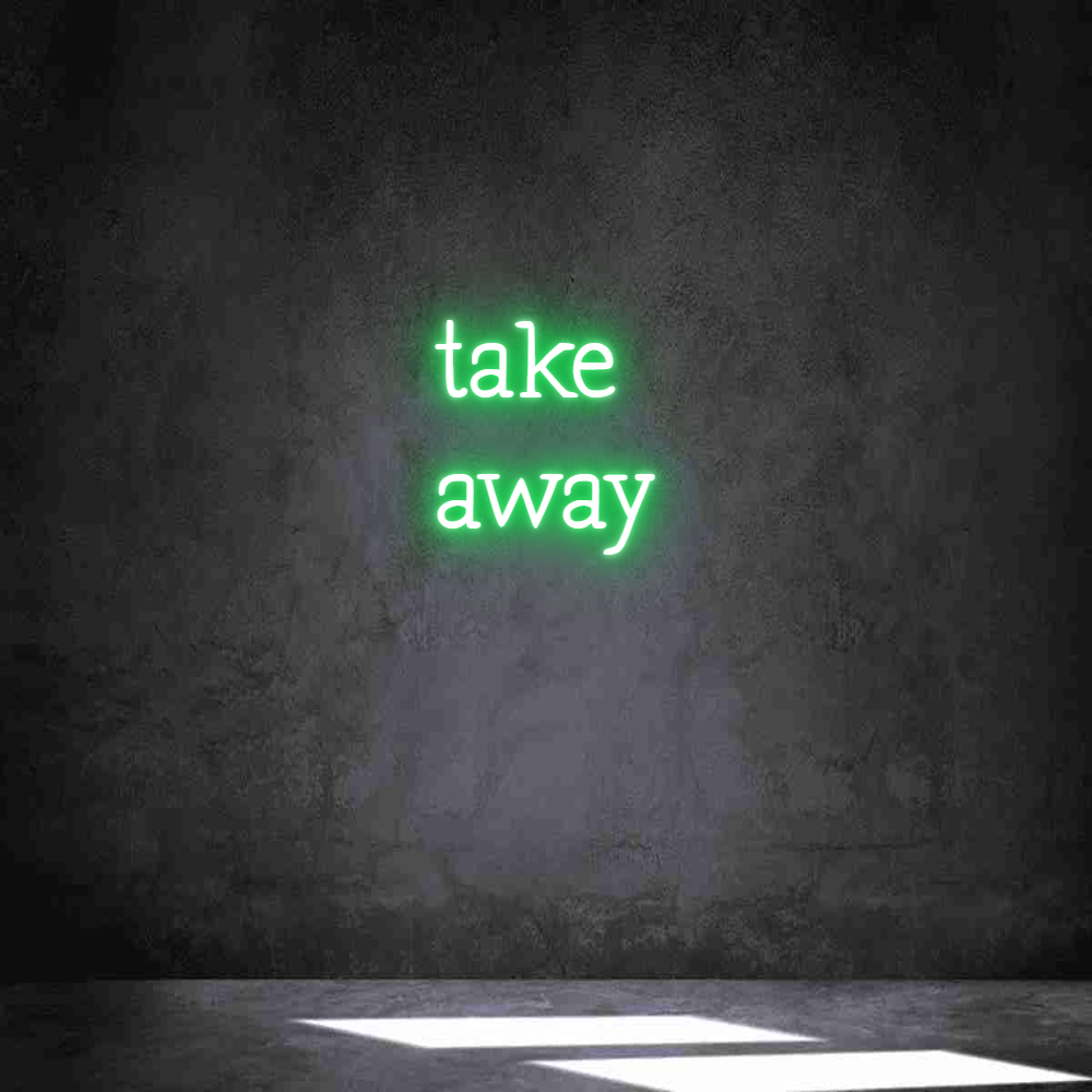 Neon personalizado: take
away