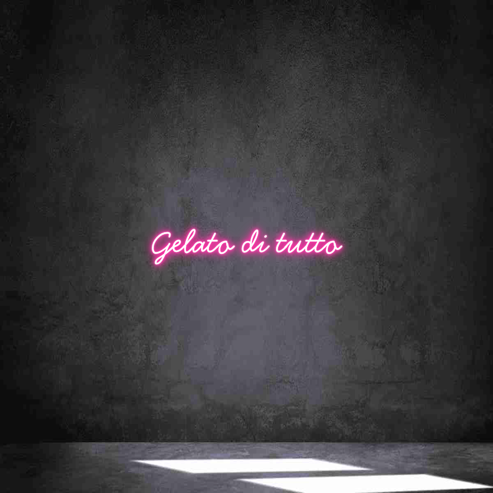 Neon personalizado: Gelato di tut...