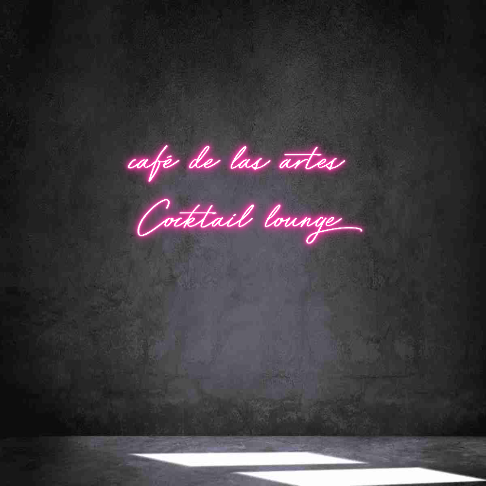 Neon personalizado: café de las a...