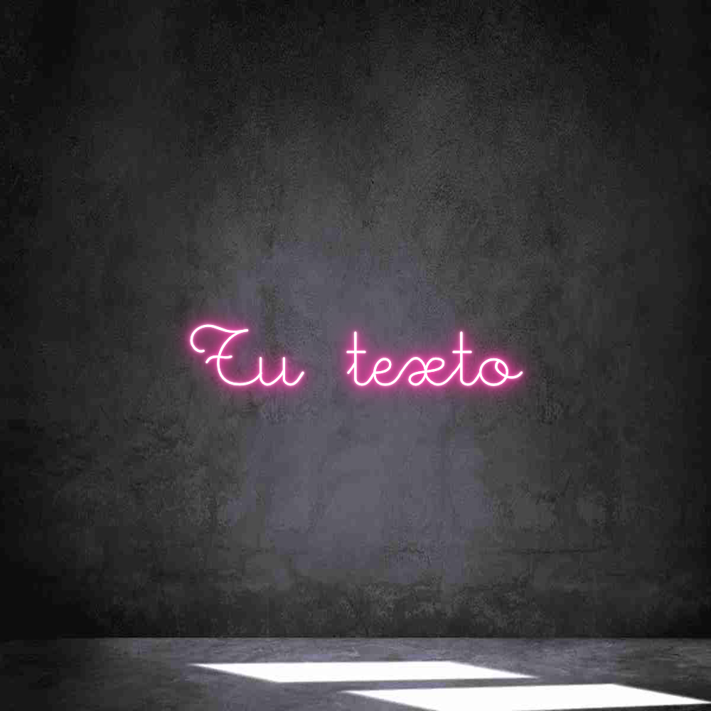 Neon personalizado: Tu texto