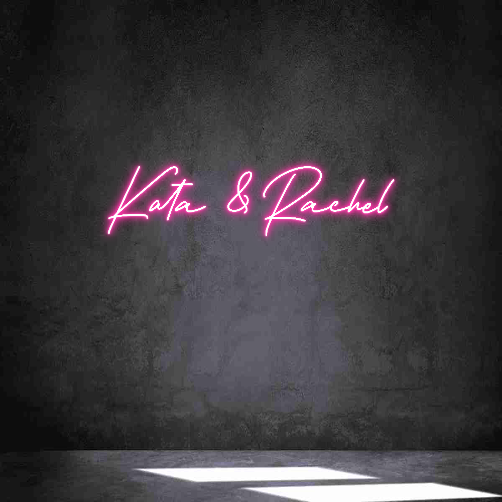 Neon personalizado: Kata & Rachel