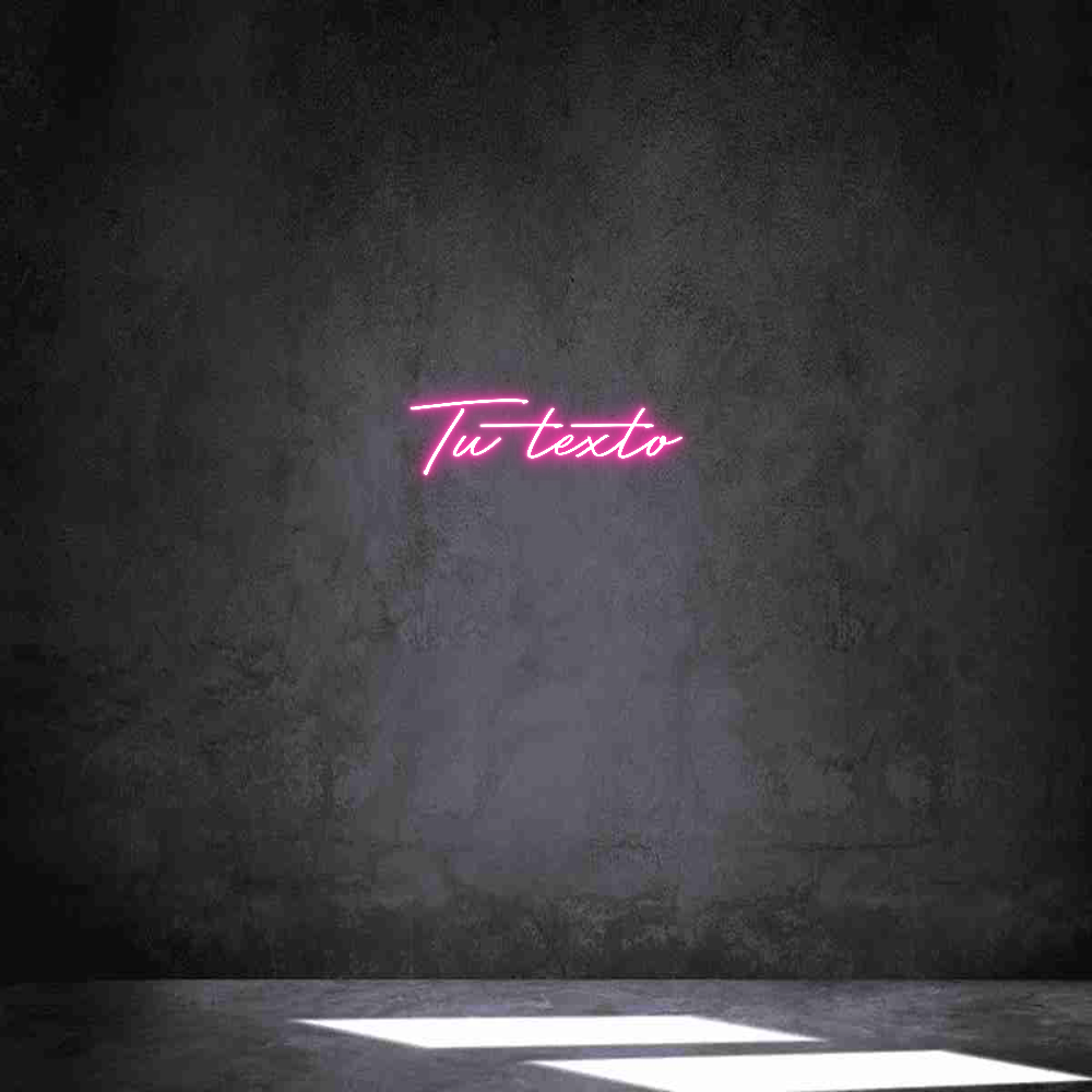 Neon personalizado: Tu texto