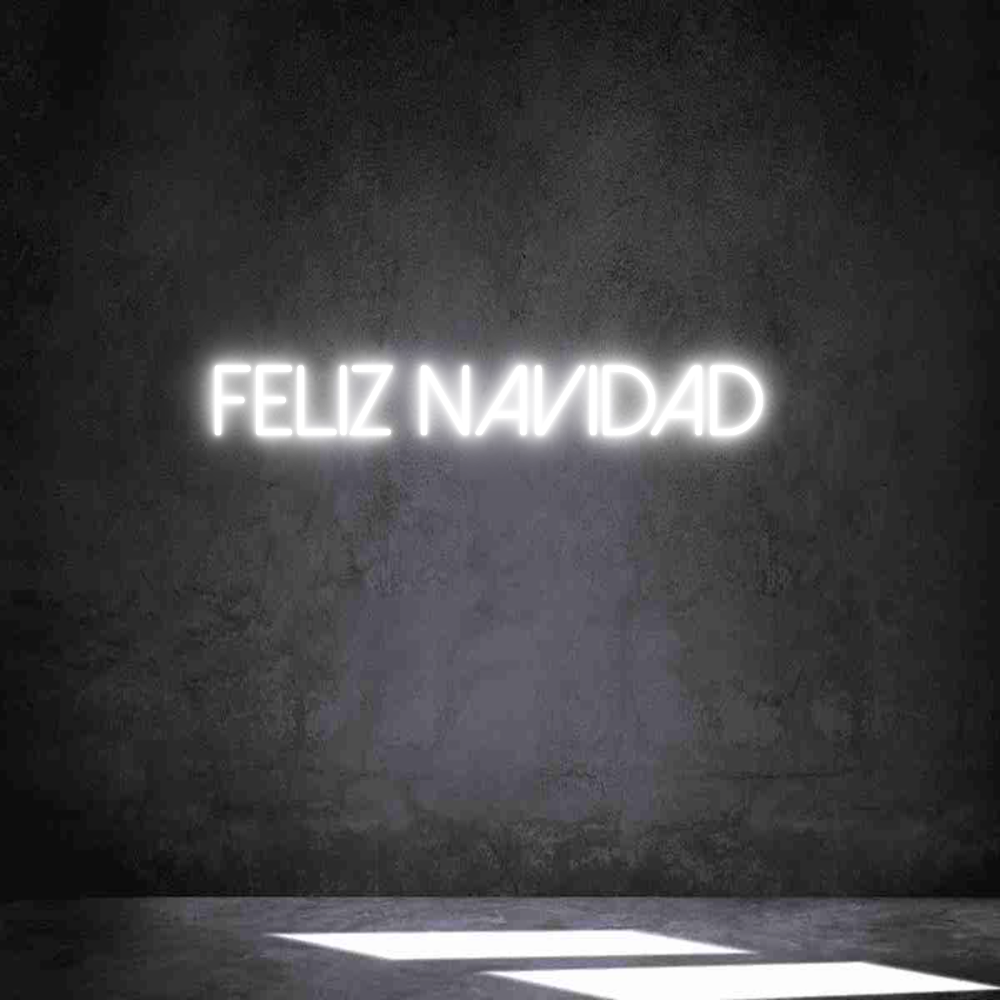 Neon personalizado: FELIZ NAVIDAD