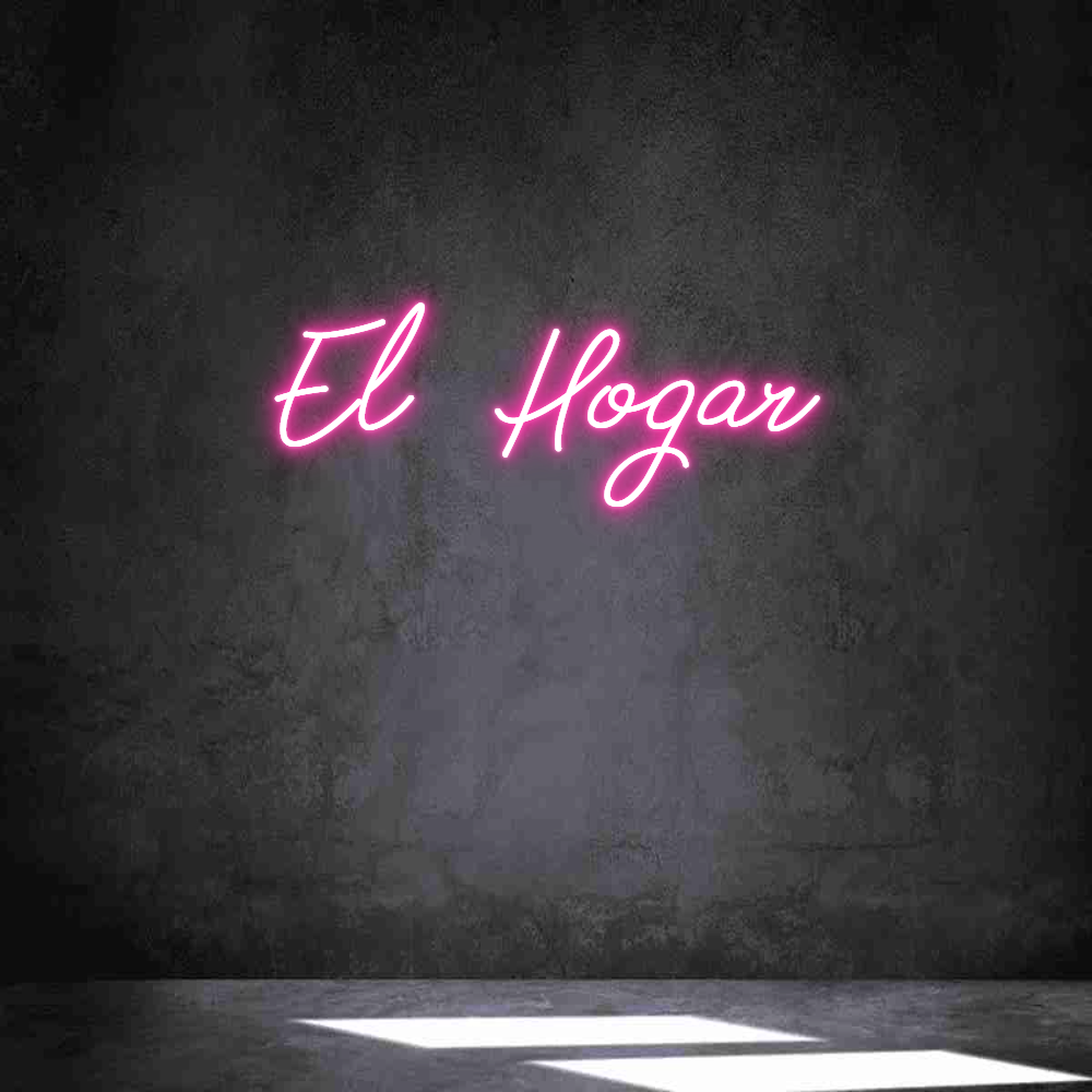 Neon personalizado: El Hogar