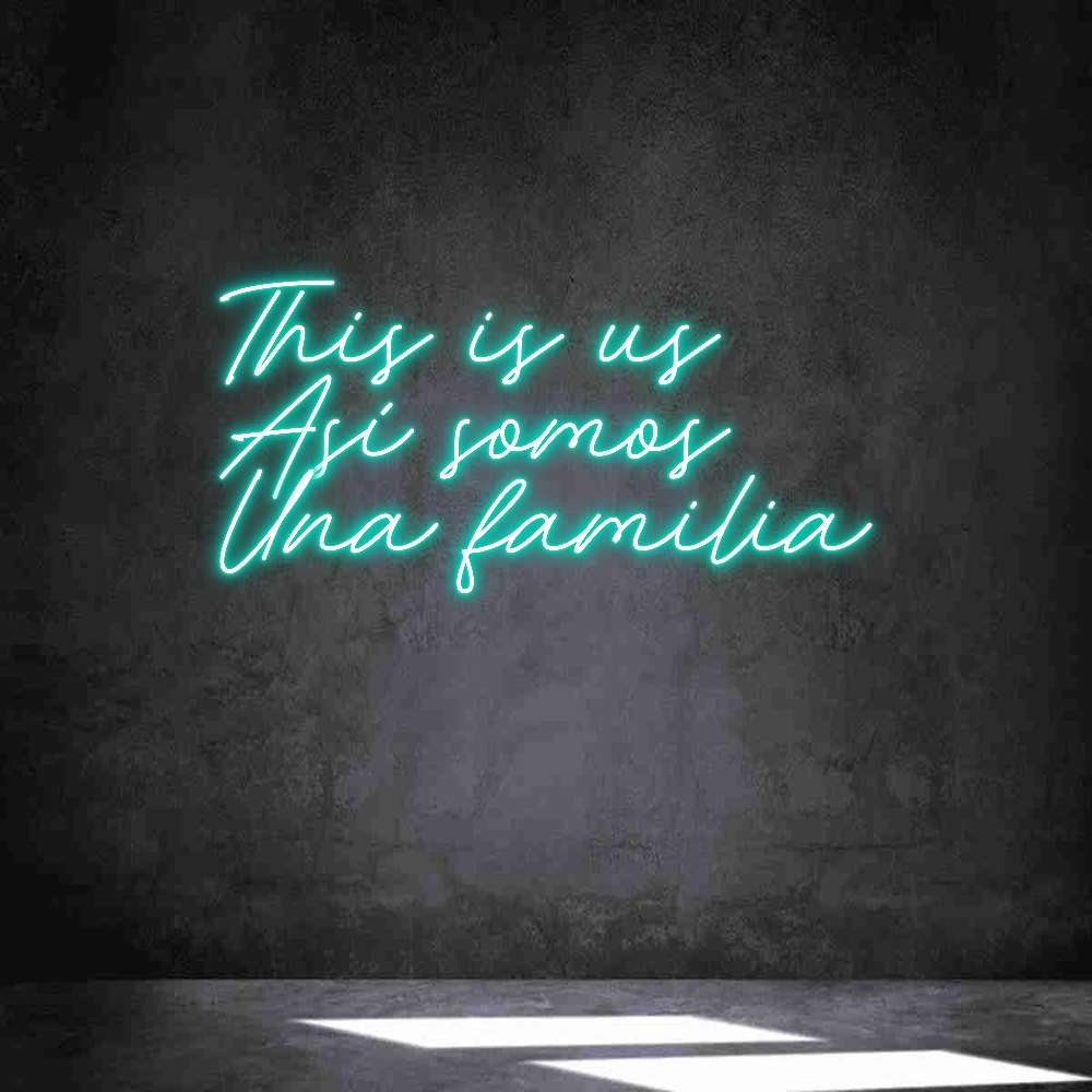Neon personalizado: This is us
A...