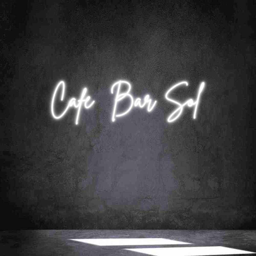 Neon personalizado: Café Bar Sol
