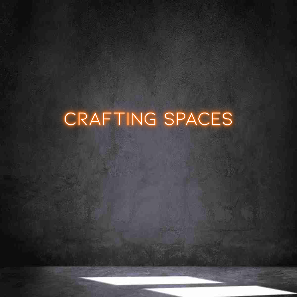 Neon personalizado: Crafting Spaces