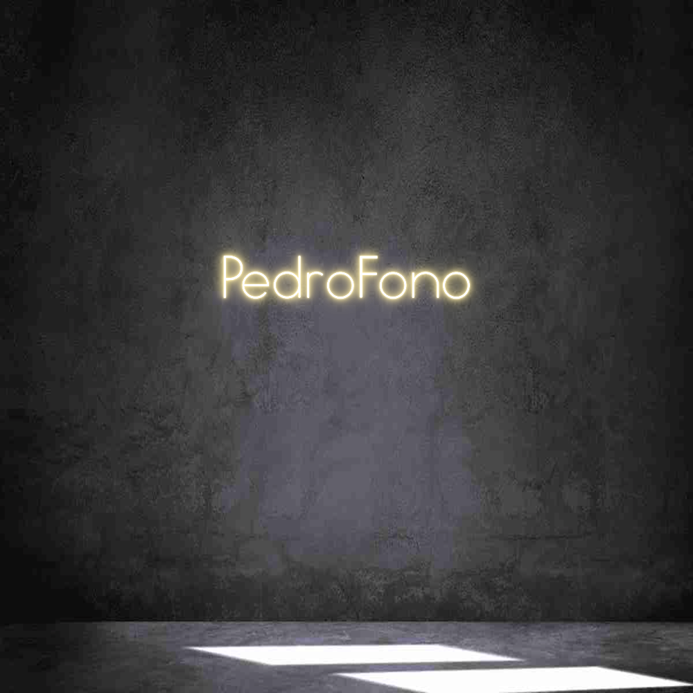 Neon personalizado: PedroFono