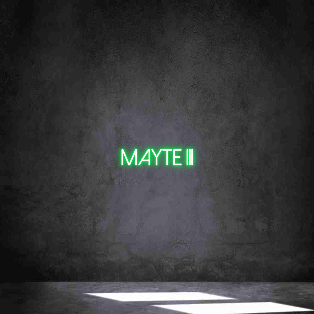 Neon personalizado: MAYTE III