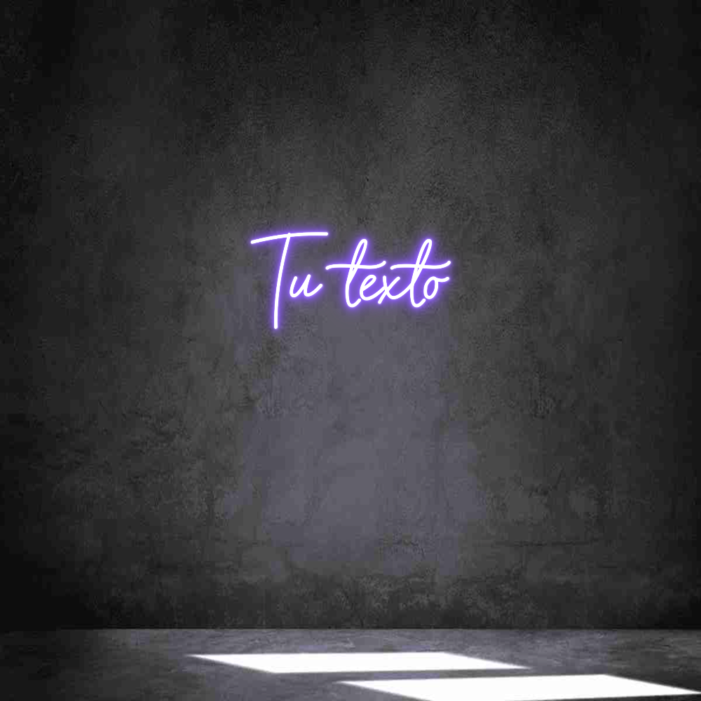 Neon personalizado: Tu texto