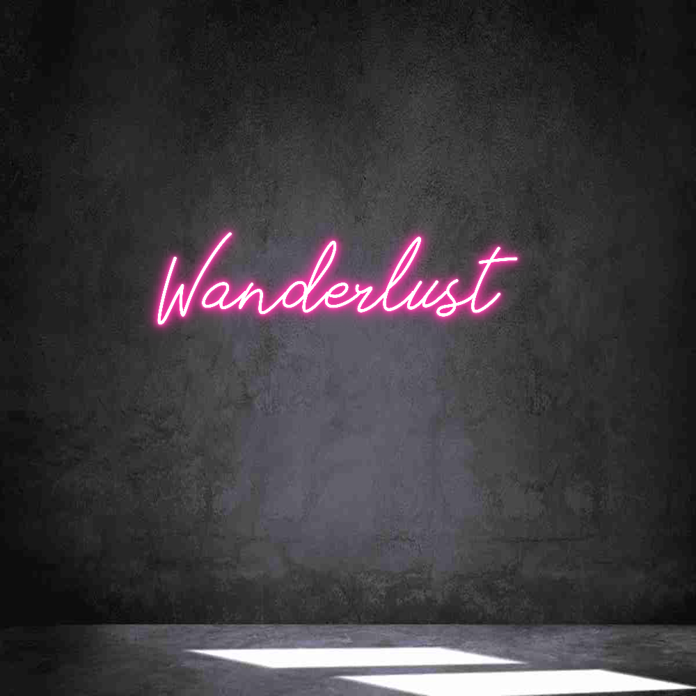 Neon personalizado: Wanderlust