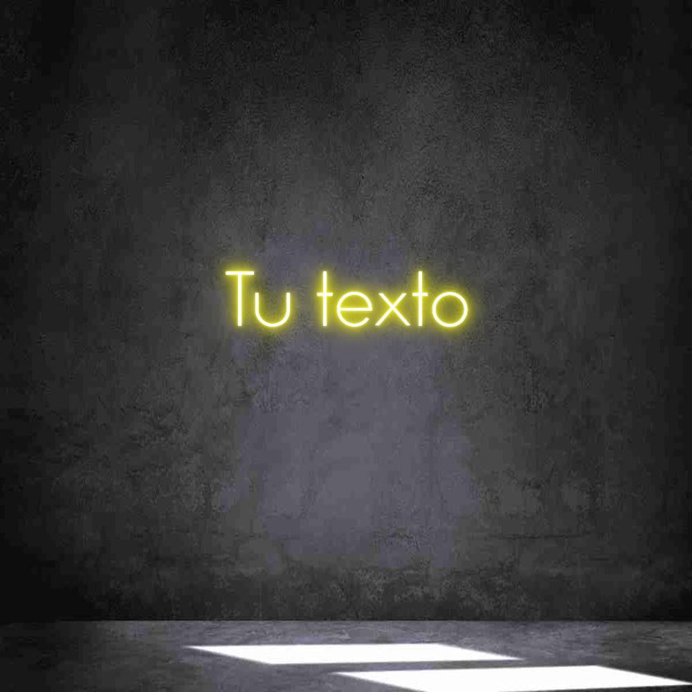 Neon personalizado: Tu texto