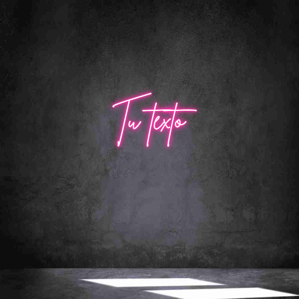 Neon personalizado: Tu texto