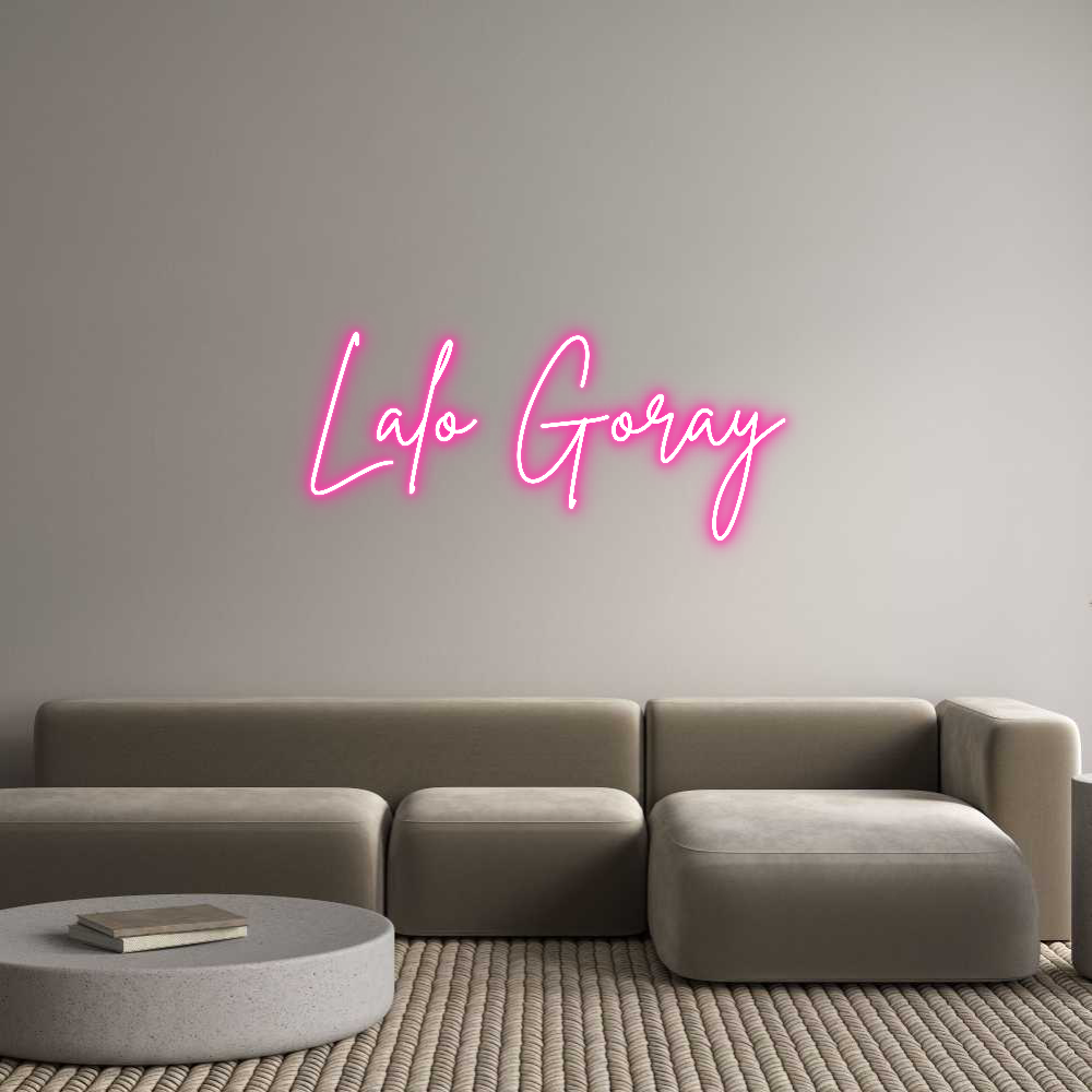 Neon personalizado: Lalo Goray