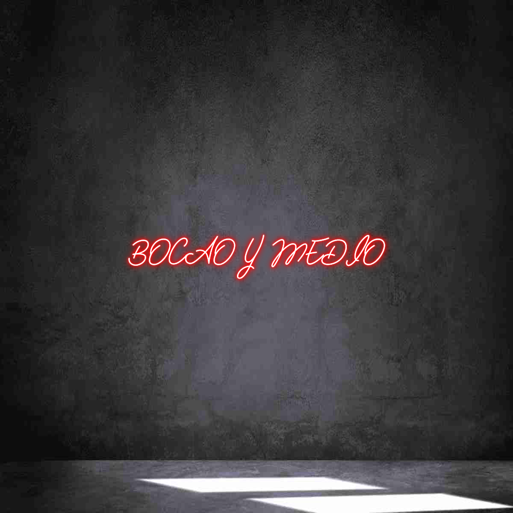 Neon personalizado: BOCAO Y MEDIO