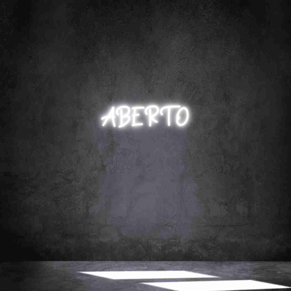 Neon personalizado: ABERTO