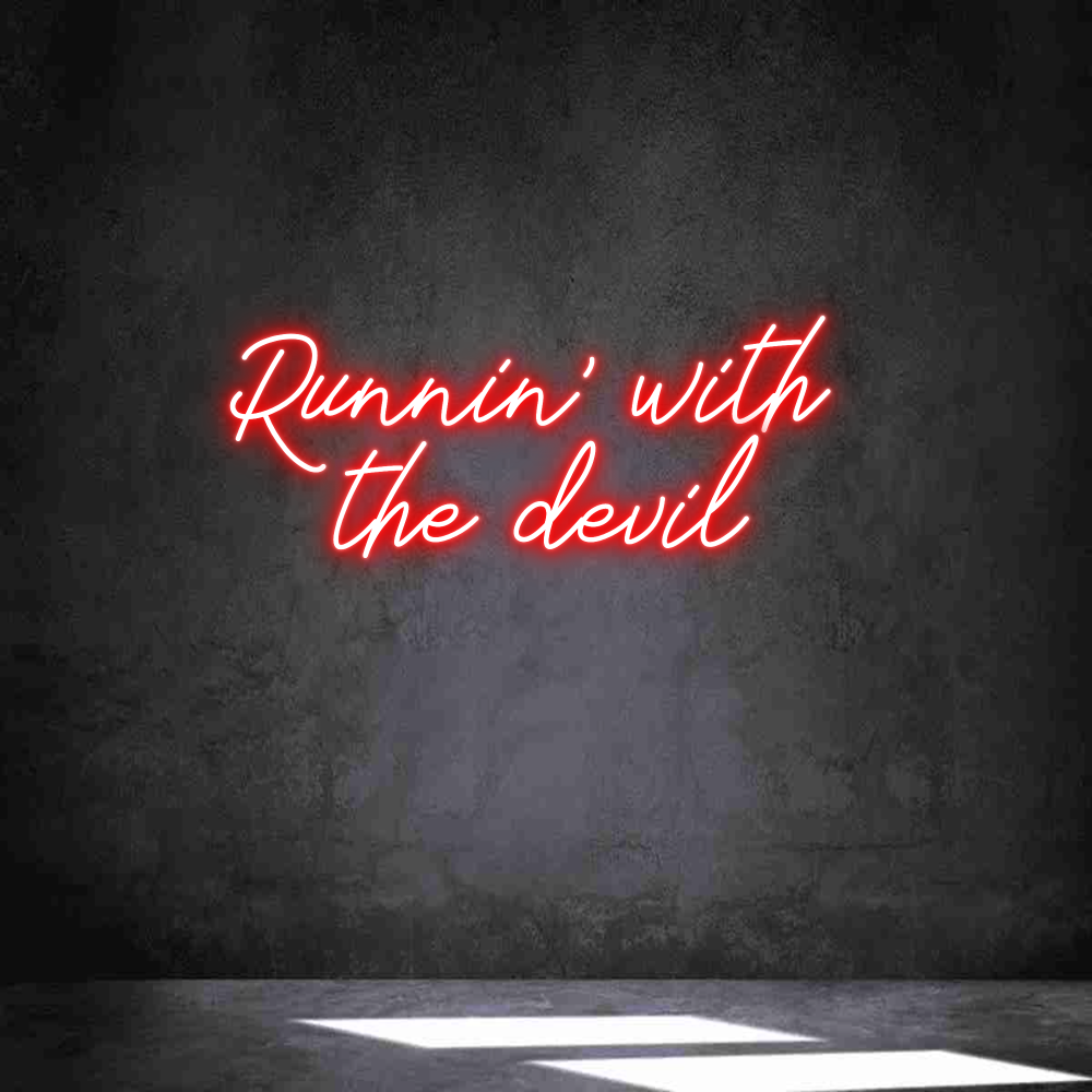 Neon personalizado: Runnin' with ...