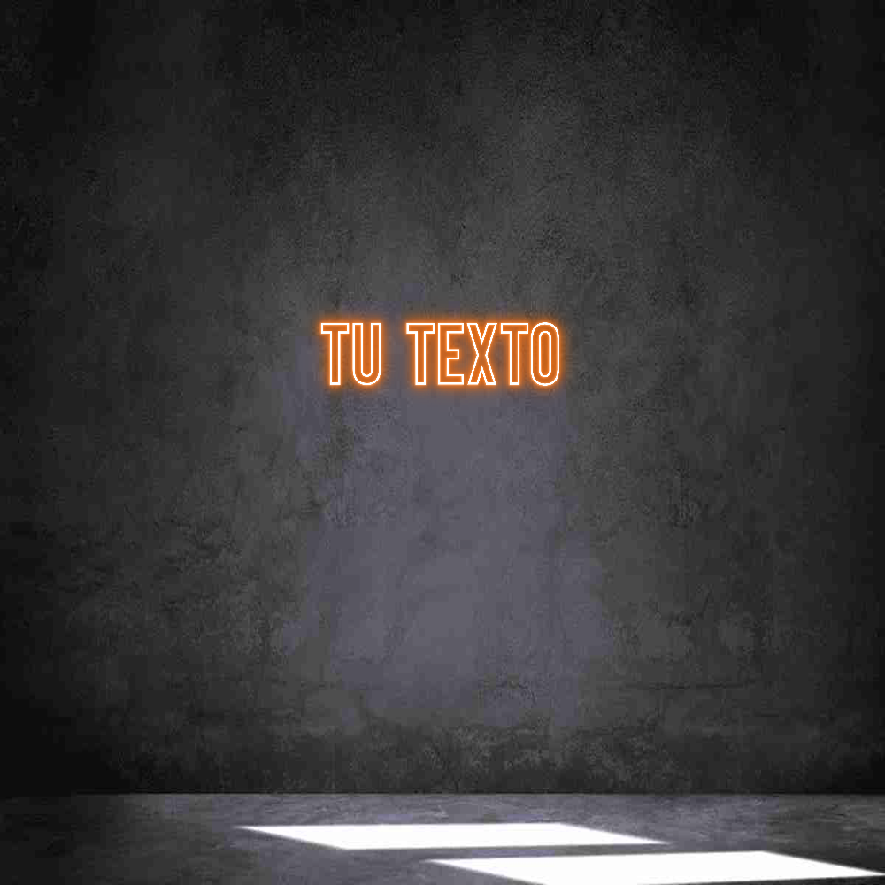 Neon personalizado: Tu texto