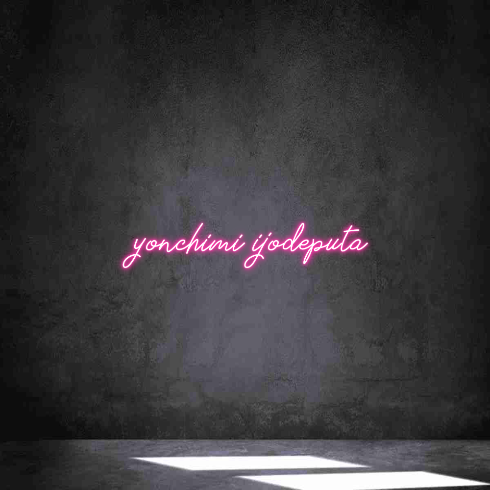 Neon personalizado: yonchimi ijod...