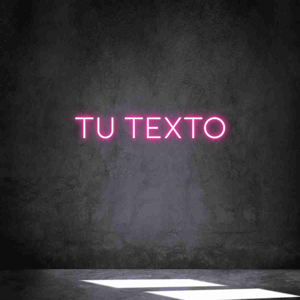 Neon personalizado: Tu texto