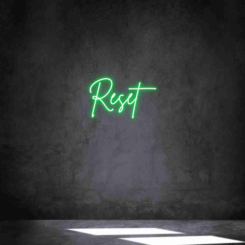 Neon personalizado: Reset