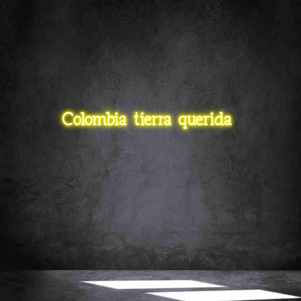 Neon personalizado: Colombia tier...