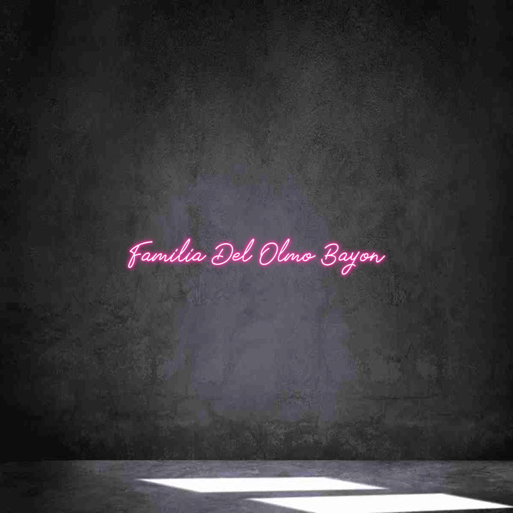 Neon personalizado: Familia Del O...