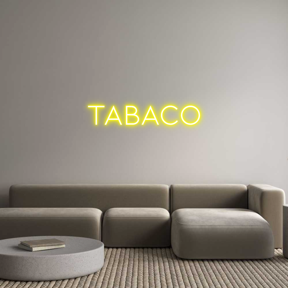 Neon personalizado: TABACO