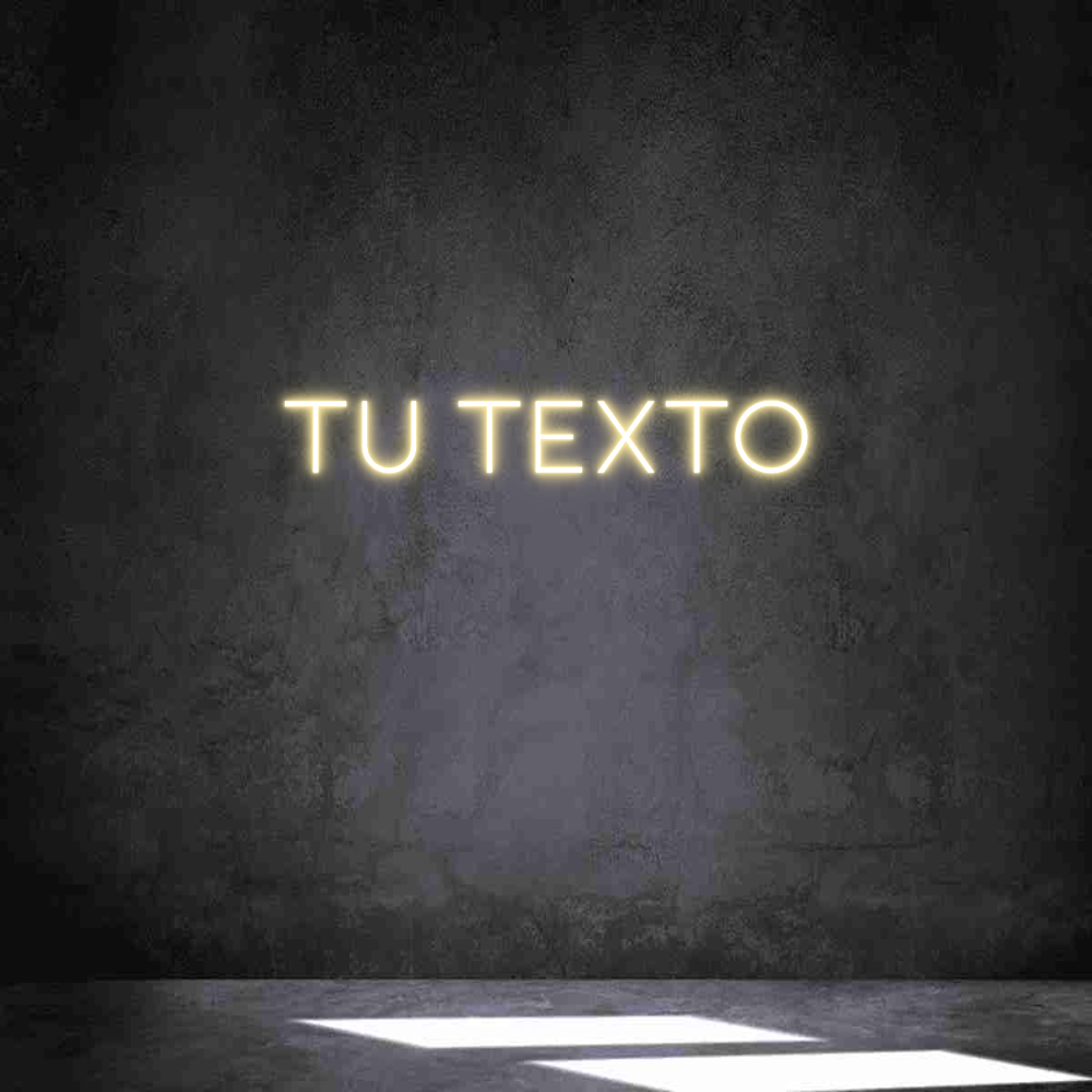 Neon personalizado: Tu texto