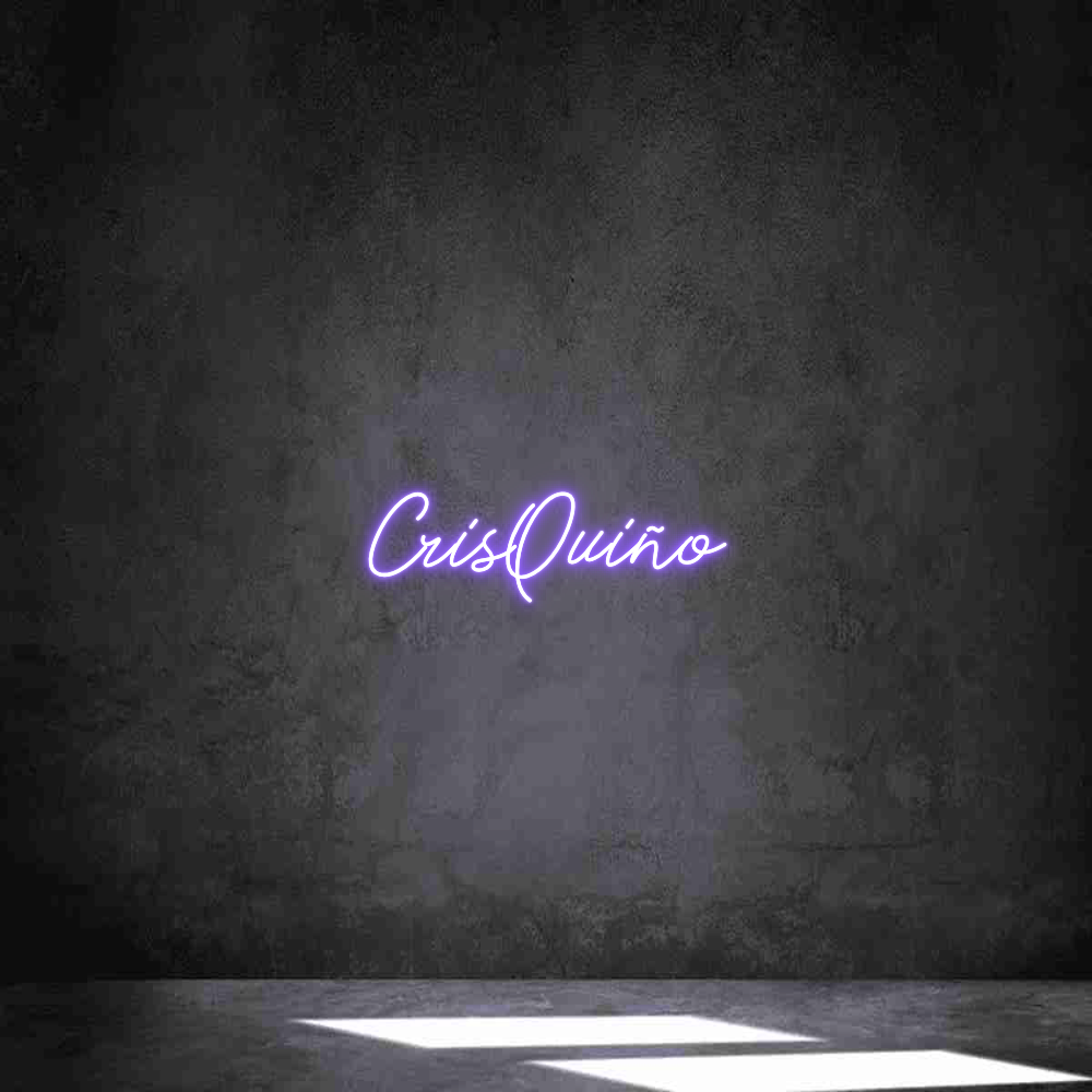 Neon personalizado: CrisQuiño