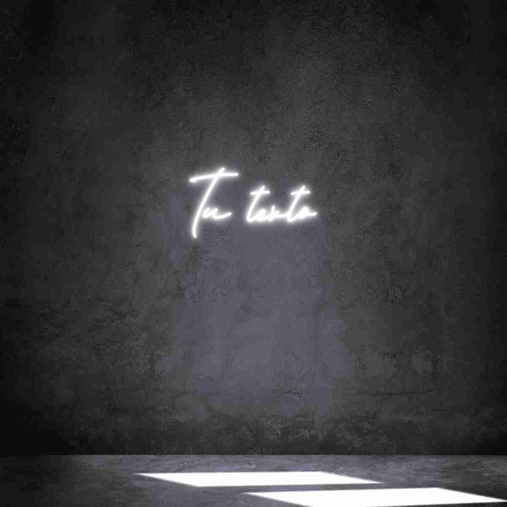 Neon personalizado: Tu texto