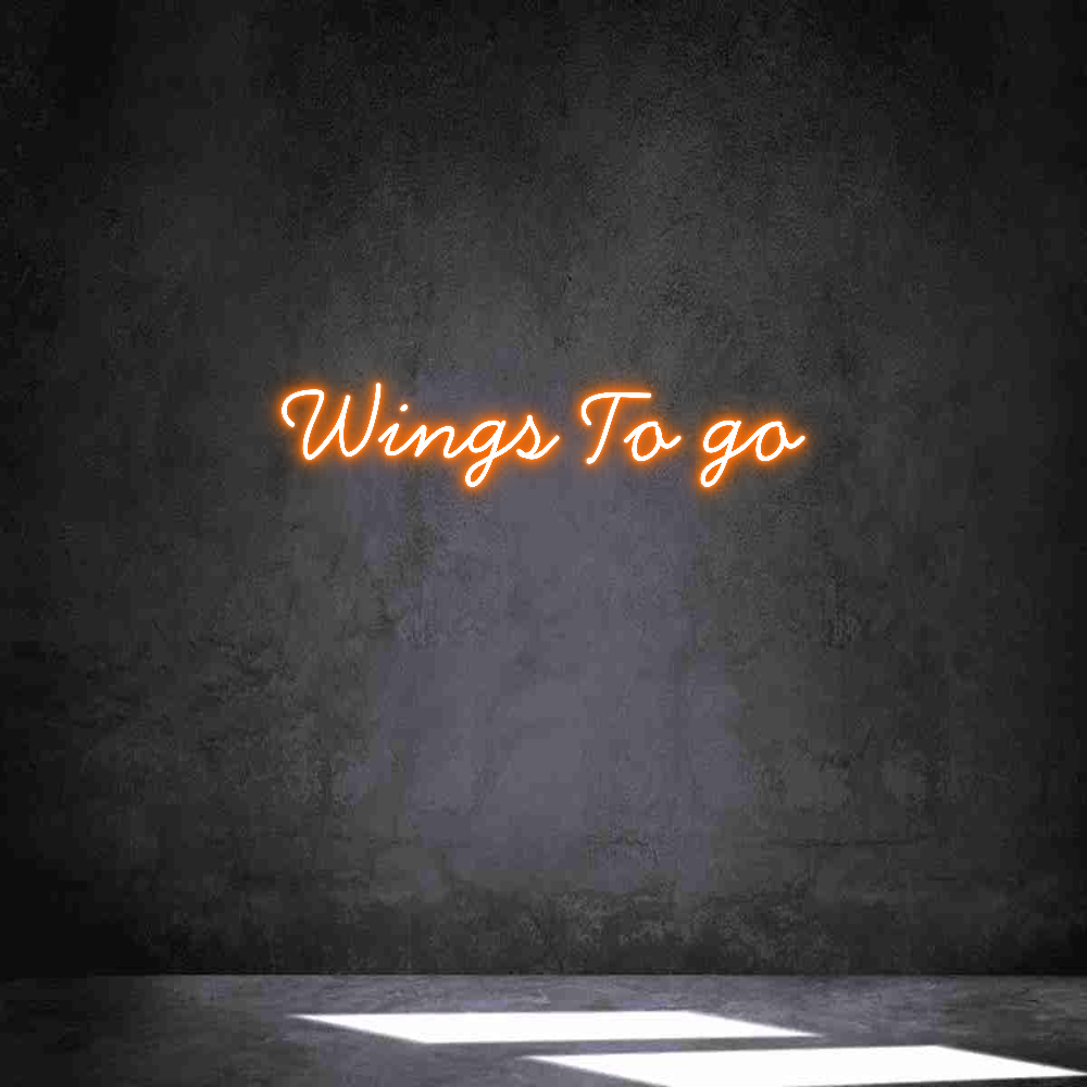 Neon personalizado: Wings To go